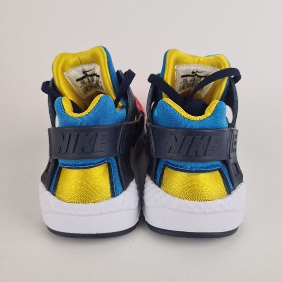 Nike Huarache Run Now PS Bright Crimson Running KIDS Shoes - Picture 4 of 11